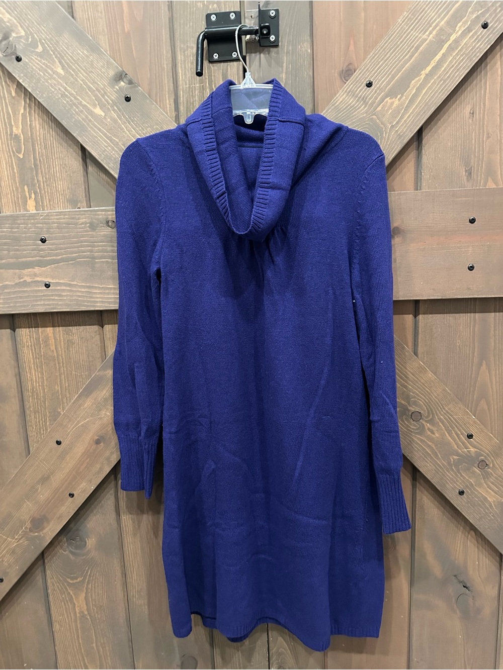 Banana Republic Cowl Neck Sweater Dress - Royal Blue